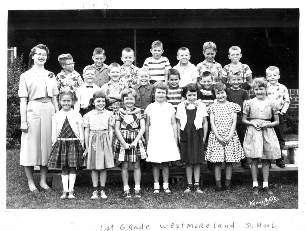 Westmoreland  Grade School 1st grade. Class of 1967